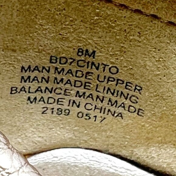 Bandolino B-Flexible Moccasin Loafer Women's Size 8 Metallic Gold Faux Leather - Picture 10 of 13